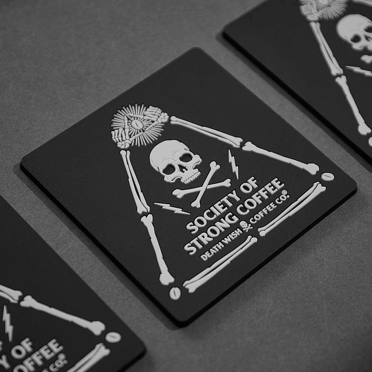 Society of Strong Coffee Coaster Set - Image 2
